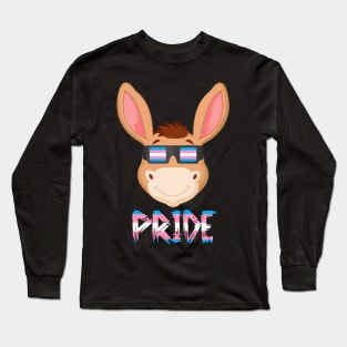 Donkey Transgender Flag Lgbt Long Sleeve T-Shirt